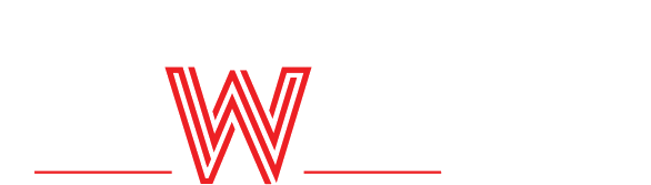 A black and red logo for wide tape.